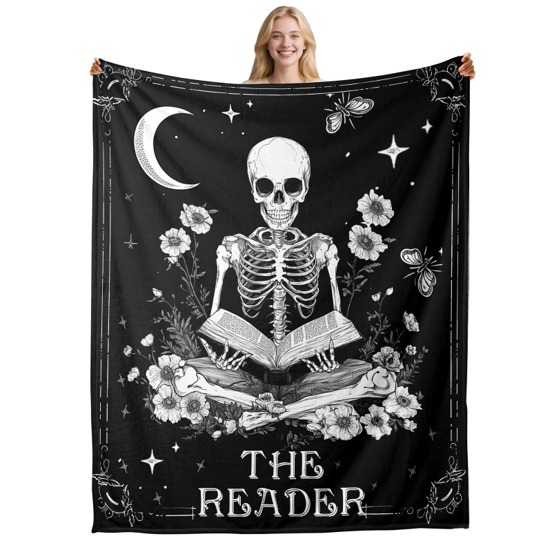 Pătură din poliester 100% cu model în dungi, greutate sub 300 g, sezon de iarnă, micșorare 3%