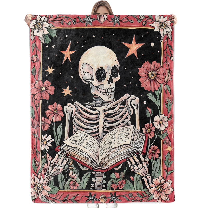 Pătură din poliester 100% cu model în dungi, greutate sub 300 g, sezon de iarnă, micșorare 3%