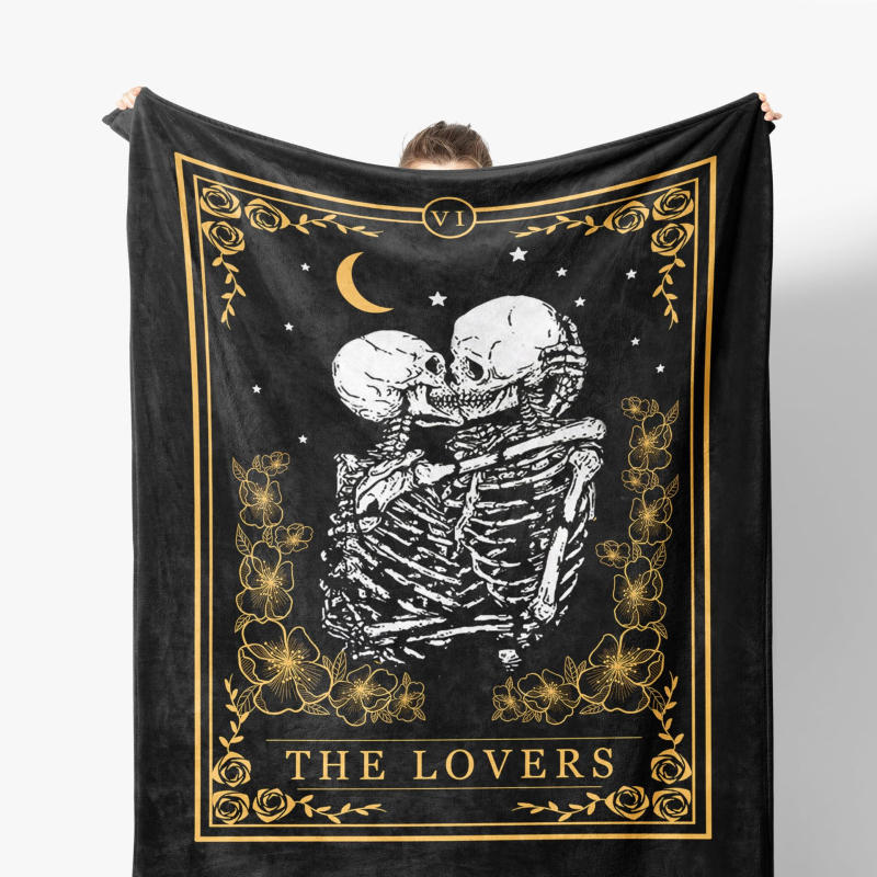 Pătură din poliester 100% cu model în dungi, greutate sub 300 g, sezon de iarnă, micșorare 3%