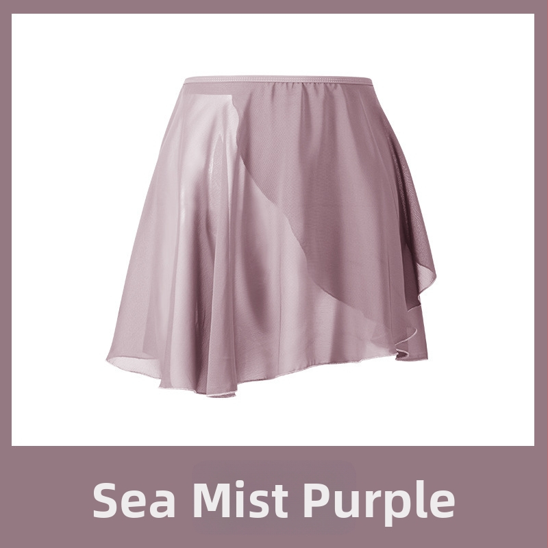 Балетна пола за танцова практика, китайски стил, свеж и сладък, шифон над 95% основна тъкан, Зима 2024, обработка при висока температура