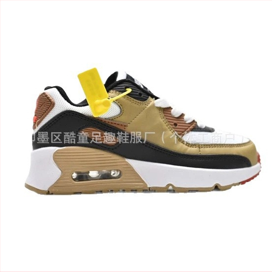 Детски спортни обувки за момчета и момичета, дишащи, леки, антихлъзгващи, с амортизираща въздушна подложка; текстилна горна част, гумирана подметка, предно връзване, за деца 4–16 години