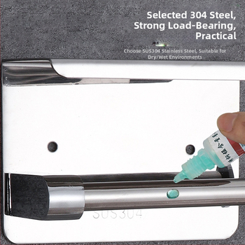 Cutie de perete pentru șervețele și hârtie igienică, din oțel inoxidabil, finisaj polizat, formă pătrată, Jinhan