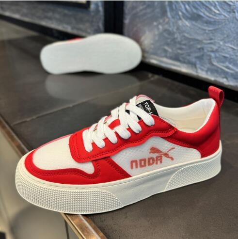 Αναπνεόμενα αθλητικά με στρογγυλό άκρο, κορδόνια, χαμηλός σχεδιασμός, επάνω συνθετικό δέρμα