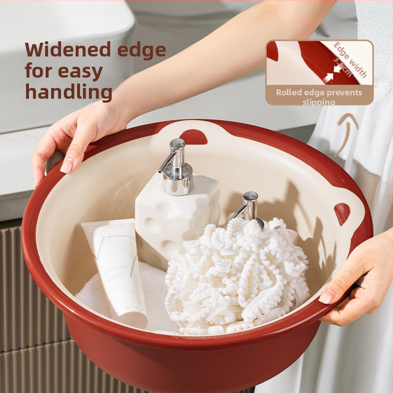 Veľká plastová misa na domáce použitie – hrubšia, odolná viacúčelová misa na pranie, umývanie zeleniny, vlasov a nôh; Materiál: plast; Špecifikácia: 39; Balenie v krabici: 50/60/80 ks; Bruto hmotnosť: pod 0,5 kg; Tvar: jednoduchý