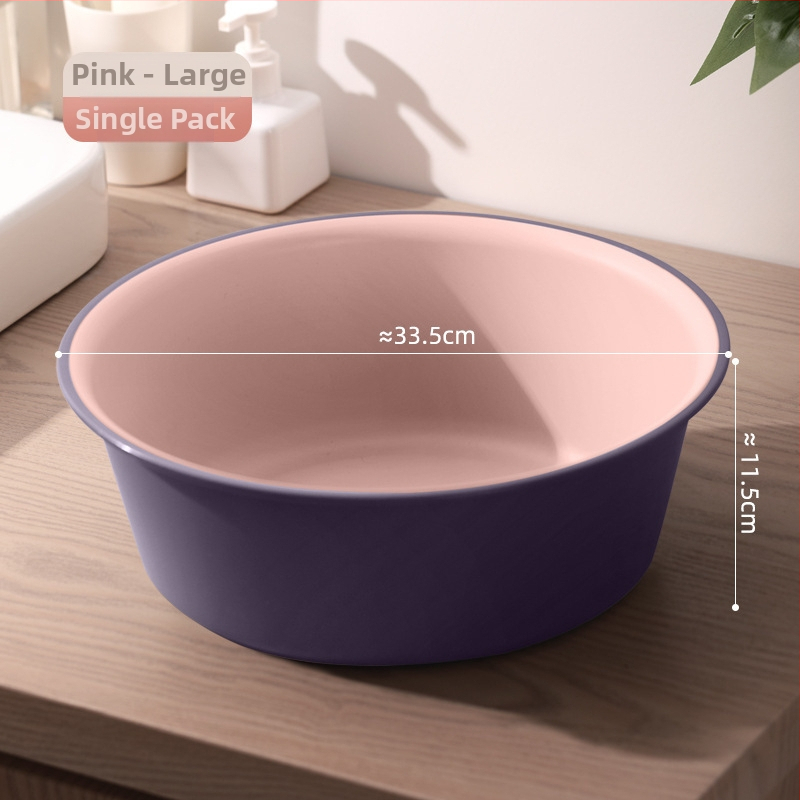 Veľká plastová misa na domáce použitie – hrubšia, odolná viacúčelová misa na pranie, umývanie zeleniny, vlasov a nôh; Materiál: plast; Špecifikácia: 39; Balenie v krabici: 50/60/80 ks; Bruto hmotnosť: pod 0,5 kg; Tvar: jednoduchý