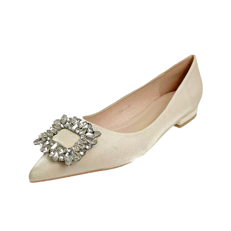 Dámske ploché topánky — okrúhla špička, PU vršok, gumová podrážka, mikrovláknová výstelka, slip-on