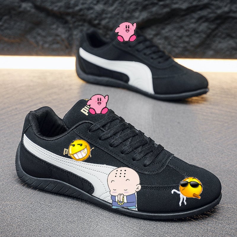 Casual sneakers με επάνω μέρος από Super Fiber, κορδόνια, χαμηλός άνω, καουτσούκ σόλα, EVA πάτος