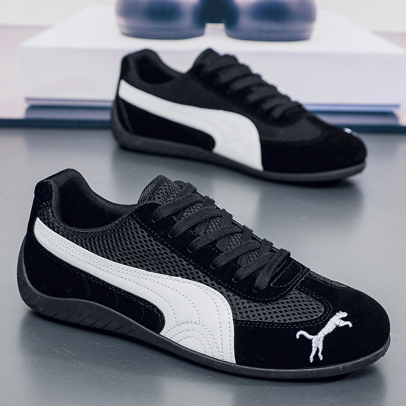 Casual sneakers με επάνω μέρος από Super Fiber, κορδόνια, χαμηλός άνω, καουτσούκ σόλα, EVA πάτος