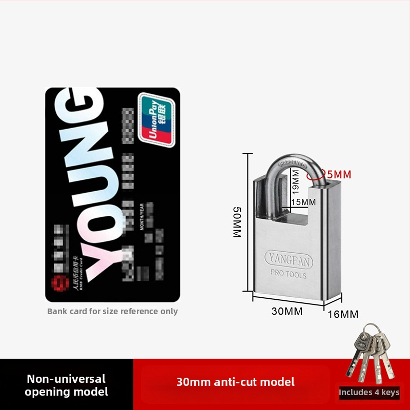 Domáca kovová visací zámok – Sail, železný Half Pack model, pre skrinky, moderný štýl