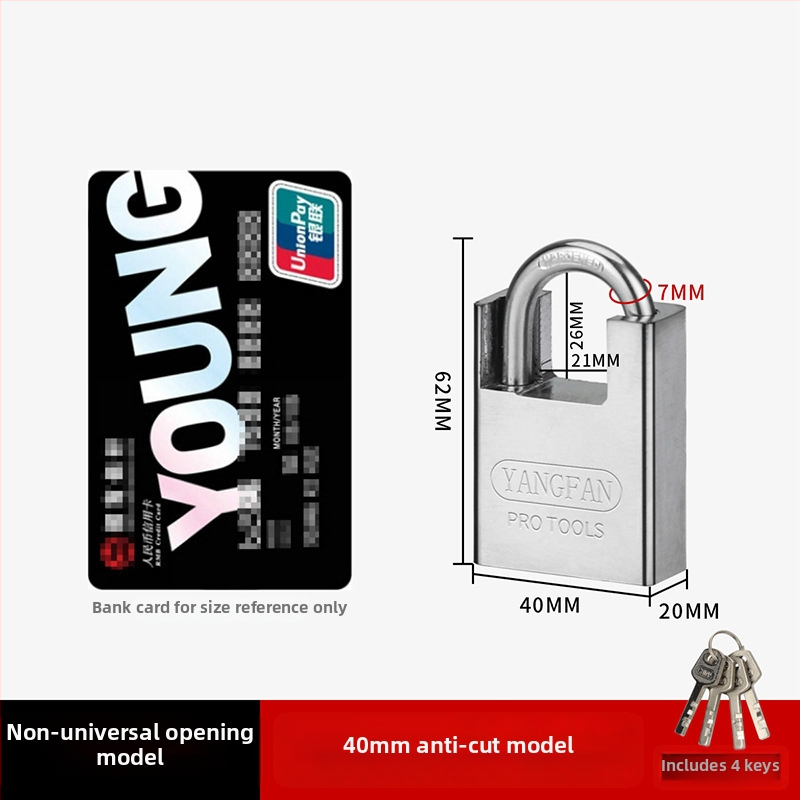 Domáca kovová visací zámok – Sail, železný Half Pack model, pre skrinky, moderný štýl