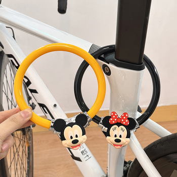 Kerékpár lopás elleni zár acélkábel, rajzfilmszerű kolbász-száj dizájn, MTB és országúti kerékpárokhoz