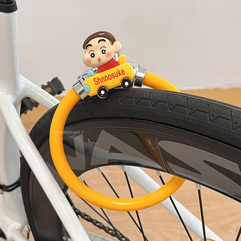 Kerékpár lopás elleni zár acélkábel, rajzfilmszerű kolbász-száj dizájn, MTB és országúti kerékpárokhoz
