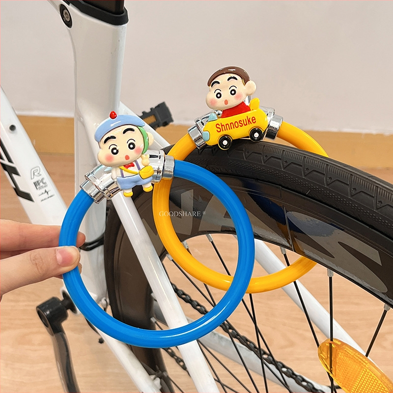 Zámok proti krádeži na bicykel s oceľovým káblom, karikatúrny dizajn s ústami vo forme klobásy pre horské a cestné bicykle