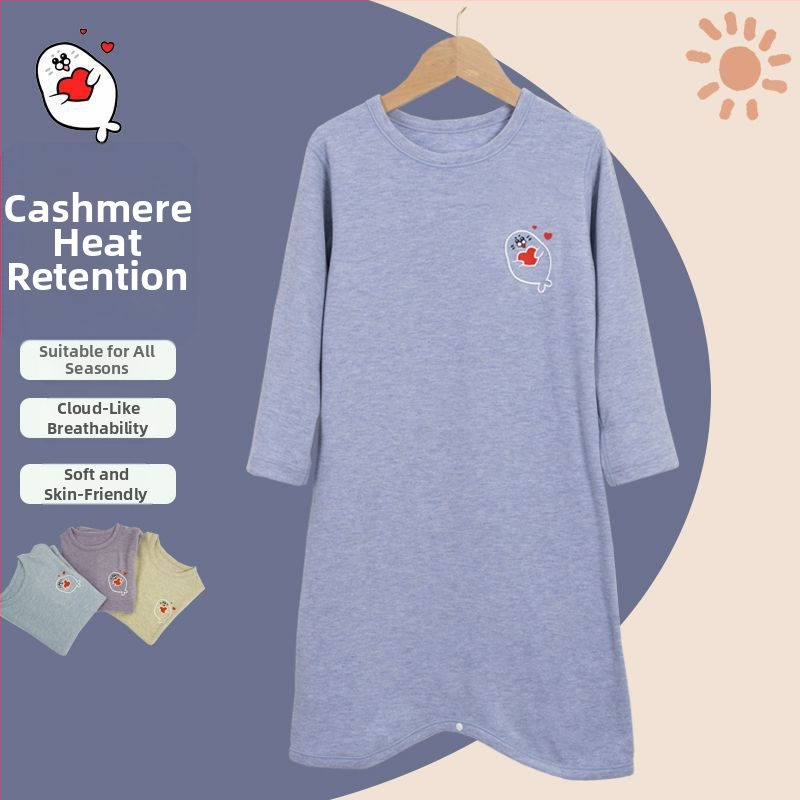 Детски зимен домашен халат за спане – Corduroy, смес от козина на заек, дебел, безопасност Class A, подходящ за новородени, зима