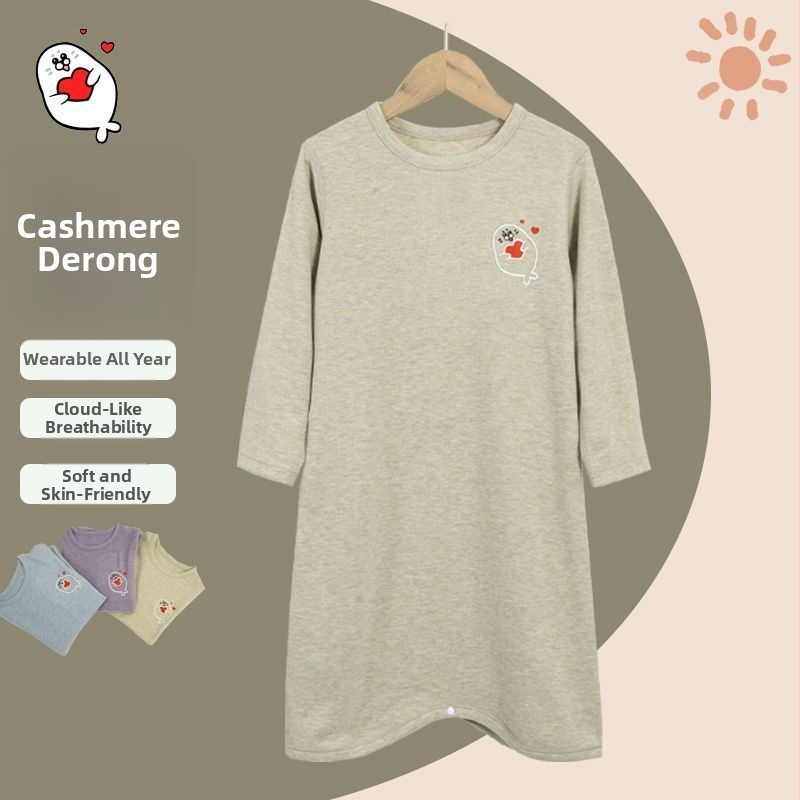 Детски зимен домашен халат за спане – Corduroy, смес от козина на заек, дебел, безопасност Class A, подходящ за новородени, зима