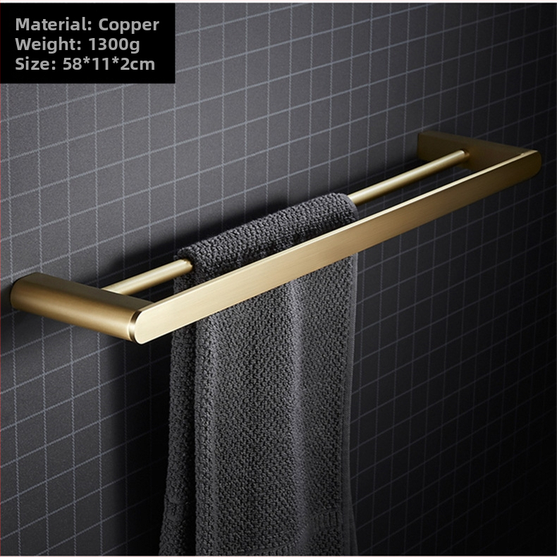 Suport de prosoape din cupru, finisaj Raskin, brand IIWooKaa, stil Nordic