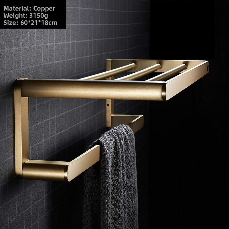 Suport de prosoape din cupru, finisaj Raskin, brand IIWooKaa, stil Nordic