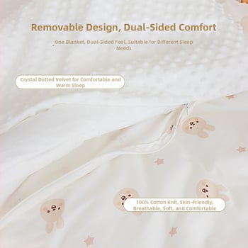 Detská prikrývka z čistej bavlny, výplň hodvábne vlákna, odnímateľný a prateľný obal, pre jar a jeseň, vhodné pre deti do 10 rokov.