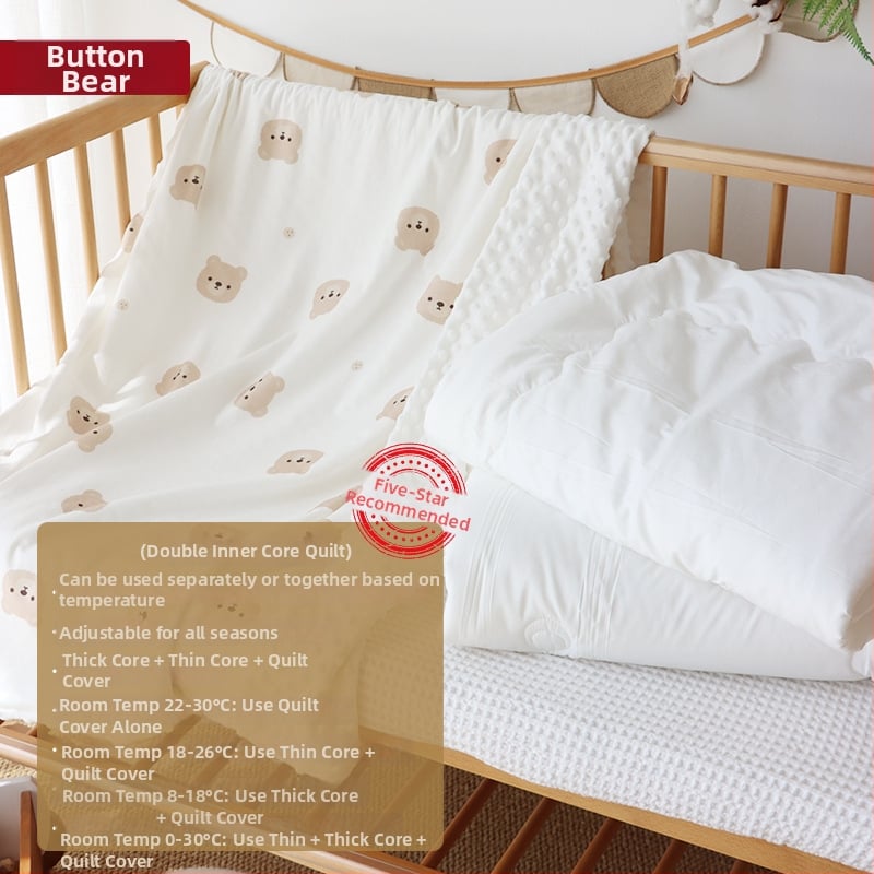 Detská prikrývka z čistej bavlny, výplň hodvábne vlákna, odnímateľný a prateľný obal, pre jar a jeseň, vhodné pre deti do 10 rokov.