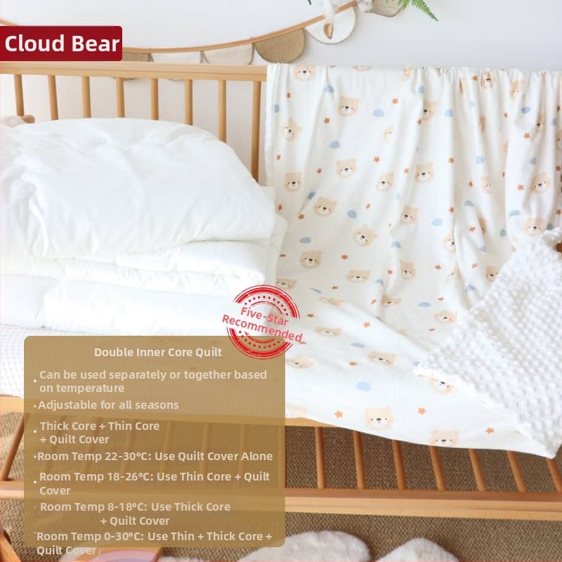 Detská prikrývka z čistej bavlny, výplň hodvábne vlákna, odnímateľný a prateľný obal, pre jar a jeseň, vhodné pre deti do 10 rokov.