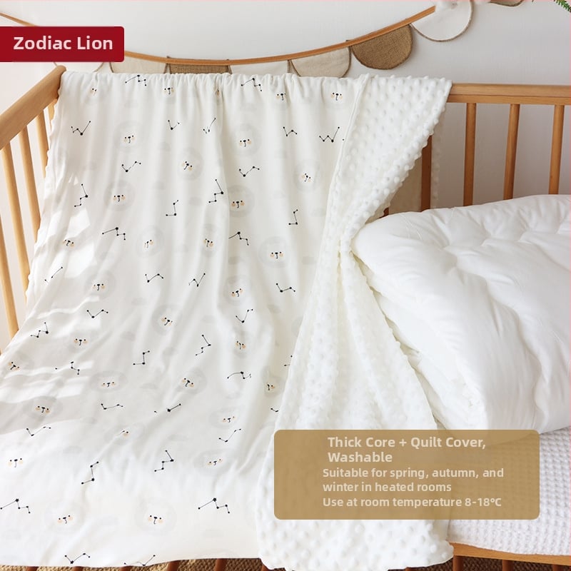 Detská prikrývka z čistej bavlny, výplň hodvábne vlákna, odnímateľný a prateľný obal, pre jar a jeseň, vhodné pre deti do 10 rokov.