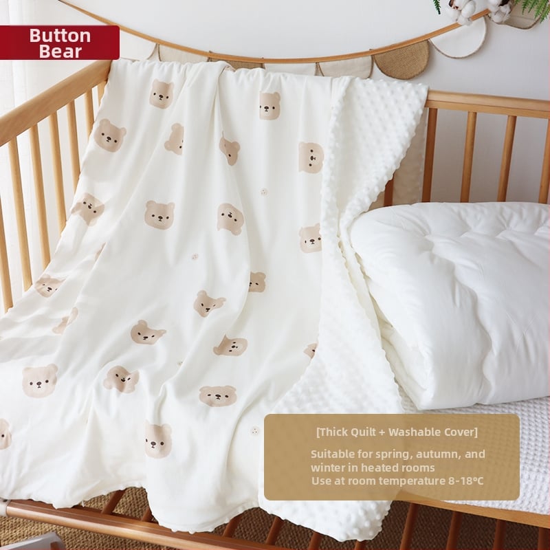 Detská prikrývka z čistej bavlny, výplň hodvábne vlákna, odnímateľný a prateľný obal, pre jar a jeseň, vhodné pre deti do 10 rokov.