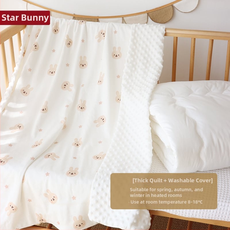 Detská prikrývka z čistej bavlny, výplň hodvábne vlákna, odnímateľný a prateľný obal, pre jar a jeseň, vhodné pre deti do 10 rokov.