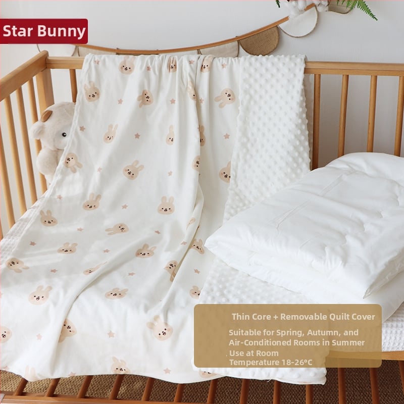 Detská prikrývka z čistej bavlny, výplň hodvábne vlákna, odnímateľný a prateľný obal, pre jar a jeseň, vhodné pre deti do 10 rokov.