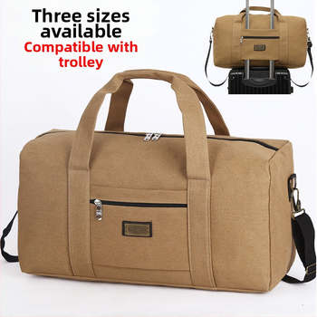 Taška na cestovanie pre mužov, objem 20–35 L, materiál: iný, podšívka: plátno, vhodné na voľnočasové cestovanie