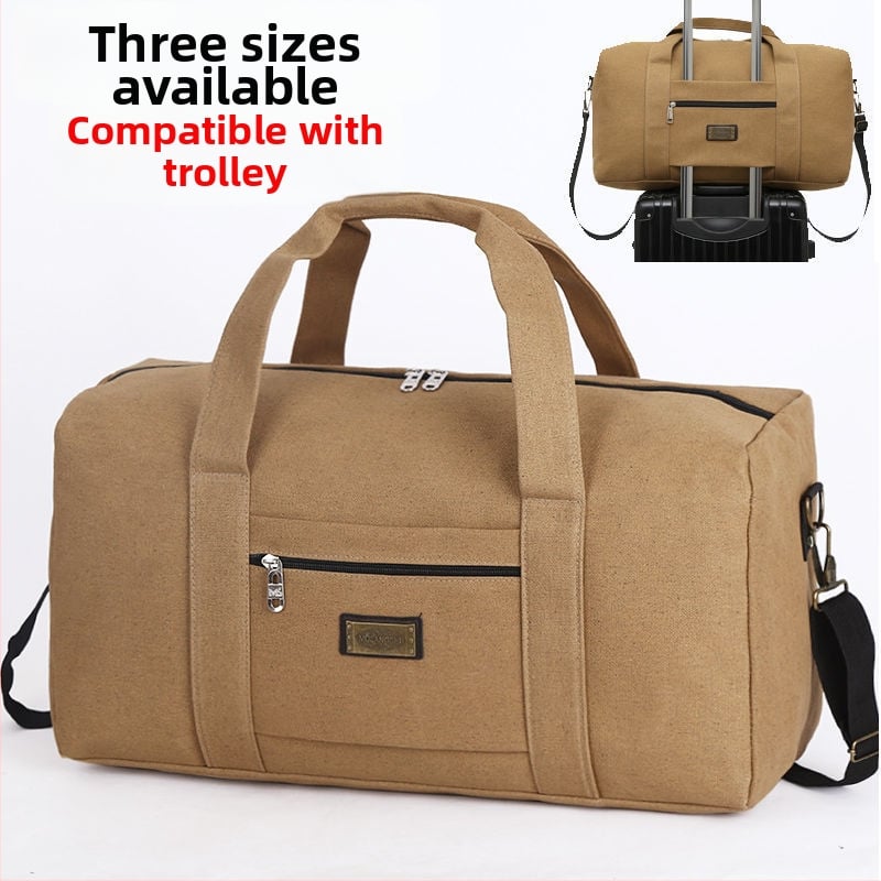 Taška na cestovanie pre mužov, objem 20–35 L, materiál: iný, podšívka: plátno, vhodné na voľnočasové cestovanie