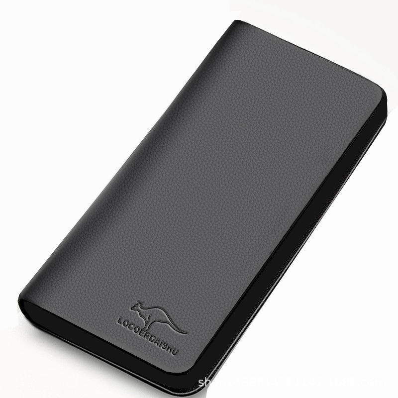 Ανδρικό πορτοφόλι-κλατς από PU δέρμα, 1-fold, αστικός μινιμαλιστικός στυλ, αντί-κλοπής, επένδυση πολυεστέρα, LOCOERDAISHU