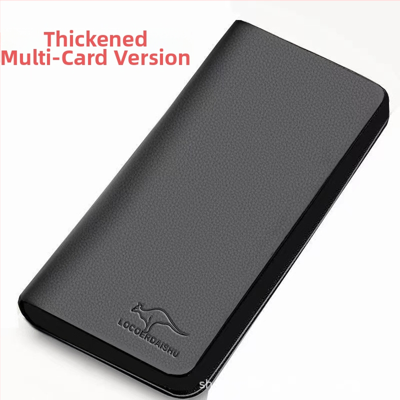 Ανδρικό πορτοφόλι-κλατς από PU δέρμα, 1-fold, αστικός μινιμαλιστικός στυλ, αντί-κλοπής, επένδυση πολυεστέρα, LOCOERDAISHU