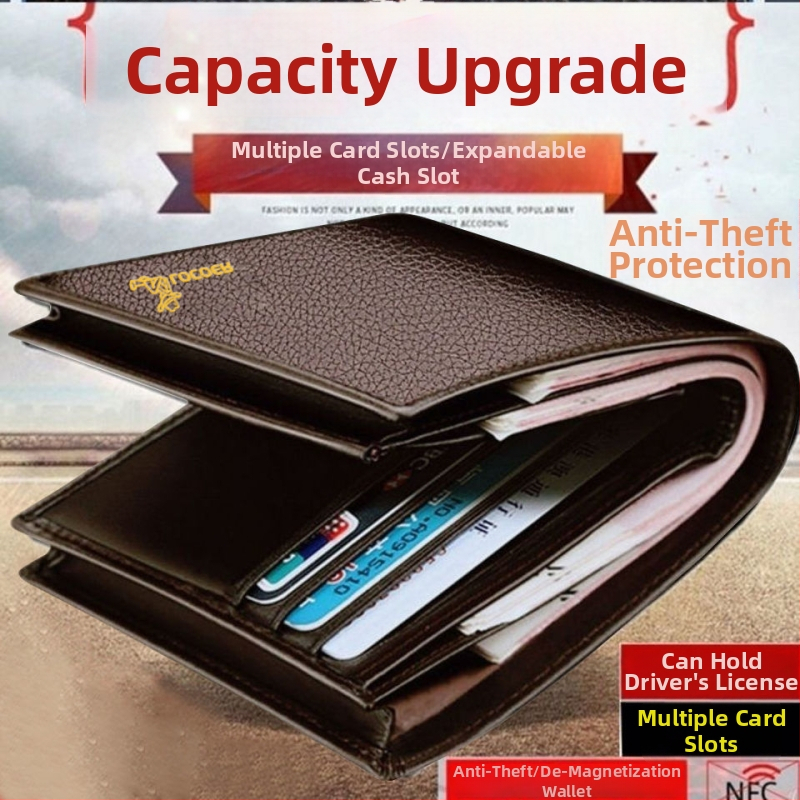 Ανδρικό πορτοφόλι-κλατς από PU δέρμα, 1-fold, αστικός μινιμαλιστικός στυλ, αντί-κλοπής, επένδυση πολυεστέρα, LOCOERDAISHU