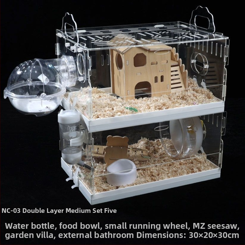 Klietka pre hamstera, plastová, značka Powerful factory, vhodná pre hamstera