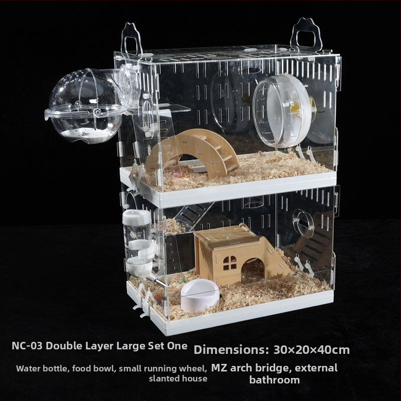 Klietka pre hamstera, plastová, značka Powerful factory, vhodná pre hamstera