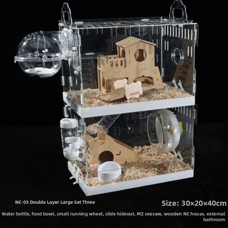 Klietka pre hamstera, plastová, značka Powerful factory, vhodná pre hamstera