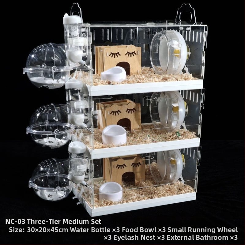 Klietka pre hamstera, plastová, značka Powerful factory, vhodná pre hamstera