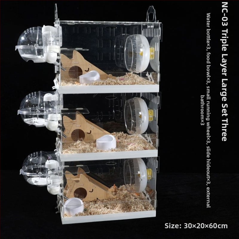 Klietka pre hamstera, plastová, značka Powerful factory, vhodná pre hamstera