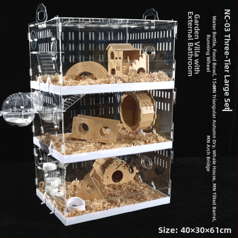 Klietka pre hamstera, plastová, značka Powerful factory, vhodná pre hamstera