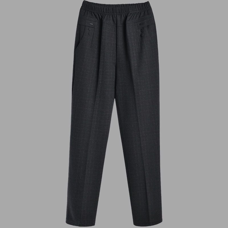 Dámske rovné dlhé nohavice s patchwork štýlom, casual oblečenie, jar 2024