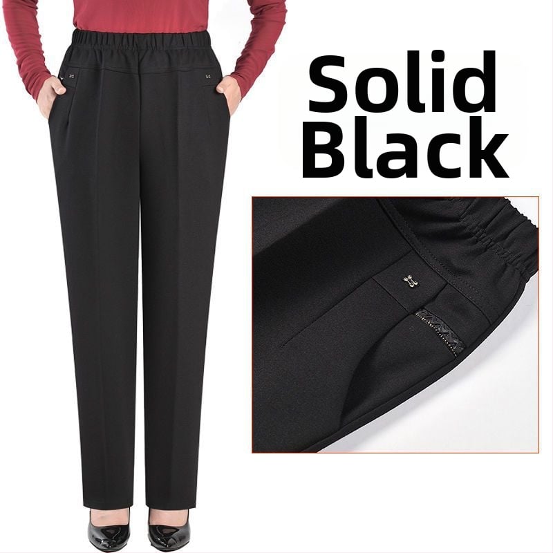 Dámske rovné dlhé nohavice s patchwork štýlom, casual oblečenie, jar 2024