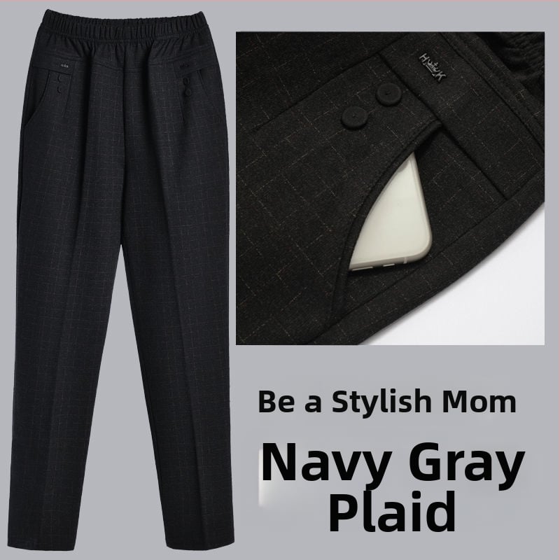 Dámske rovné dlhé nohavice s patchwork štýlom, casual oblečenie, jar 2024