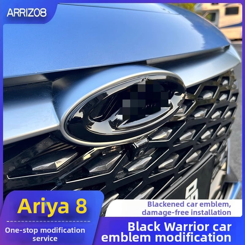 Εμπρόσθιο κάλυμμα λογοτύπου Arrizo 8 και διακοσμητική λωρίδα grille – Πλαστικό, εγκατάσταση στον προφυλακτήρα, συμβατό με Arrizo 8 2023–2024