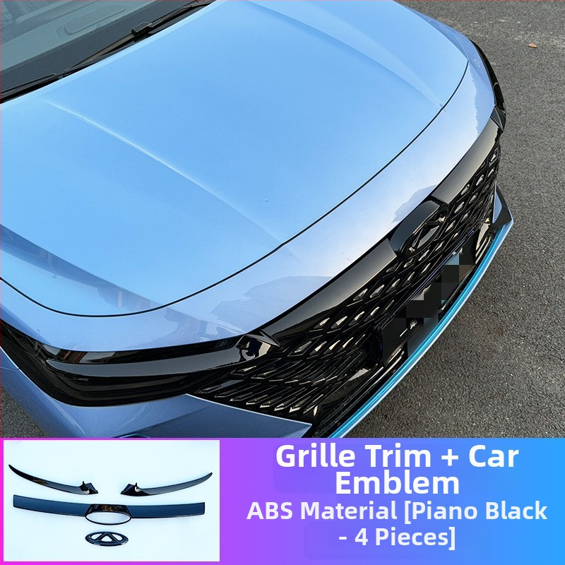 Εμπρόσθιο κάλυμμα λογοτύπου Arrizo 8 και διακοσμητική λωρίδα grille – Πλαστικό, εγκατάσταση στον προφυλακτήρα, συμβατό με Arrizo 8 2023–2024