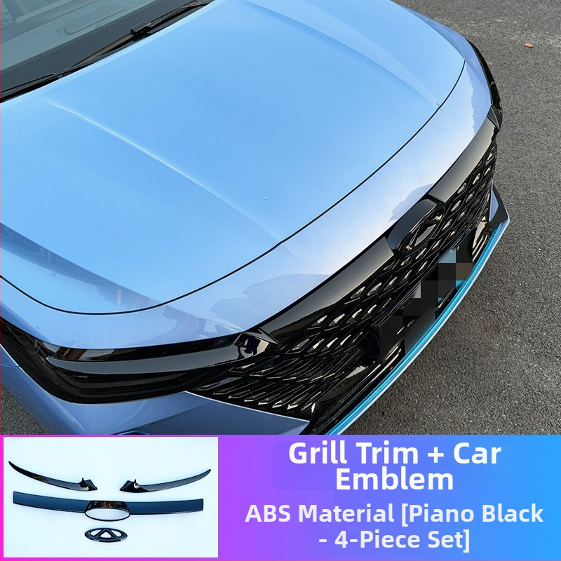 Εμπρόσθιο κάλυμμα λογοτύπου Arrizo 8 και διακοσμητική λωρίδα grille – Πλαστικό, εγκατάσταση στον προφυλακτήρα, συμβατό με Arrizo 8 2023–2024