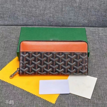 Portofel lung cu fermoar din piele naturală, cu mai multe compartimente, stil unisex, căptușeală din piele de vițel, impermeabil și ultraușor