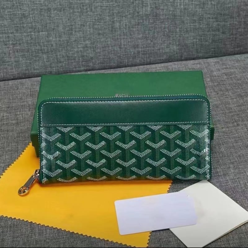 Portofel lung cu fermoar din piele naturală, cu mai multe compartimente, stil unisex, căptușeală din piele de vițel, impermeabil și ultraușor