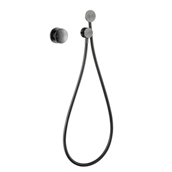 Комплект душова смесител, меден корпус, скрит стенен монтаж, смесител с керамичен дисков вентил, диаметър входа/изхода 3