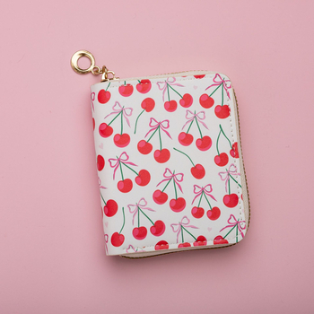 Portofel pentru monede din PU, model fructat, stil desen animat pentru copii, unisex, respirabil, impermeabil