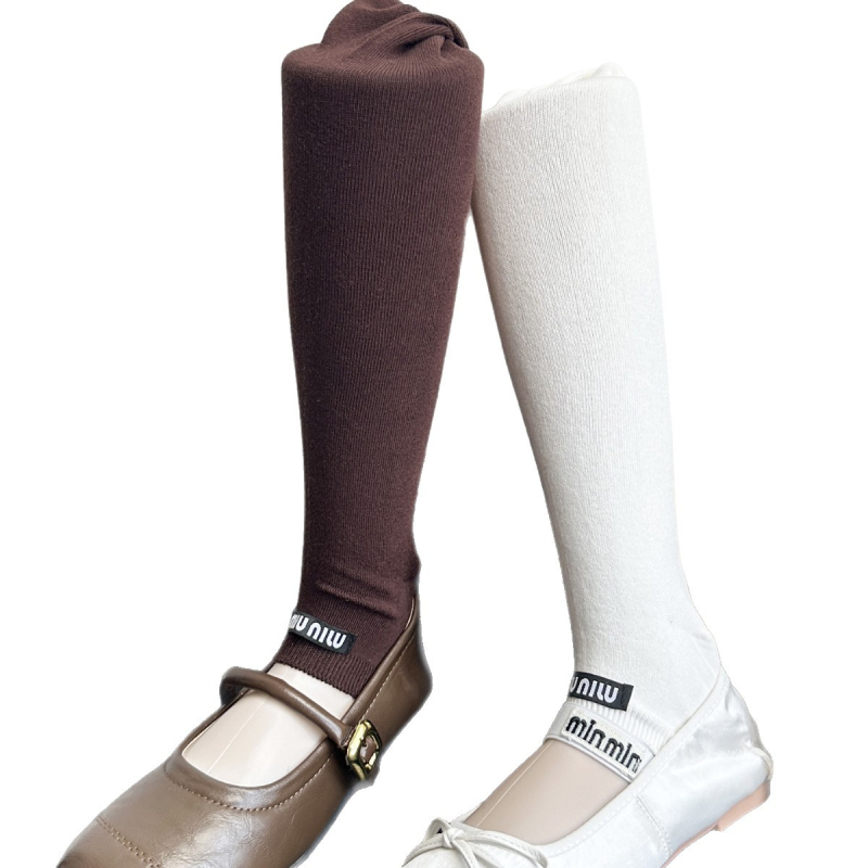 Japanski stil čarape-legginse s otvorenim prstima, jednobojne, srednja gustoća